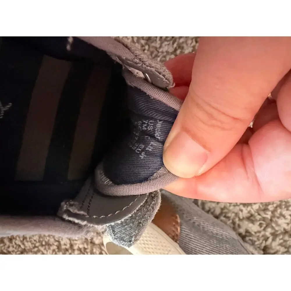 Kids Sperry Top-Sider Grey Sneakers - Size 7 M - Youth Boat Shoes
